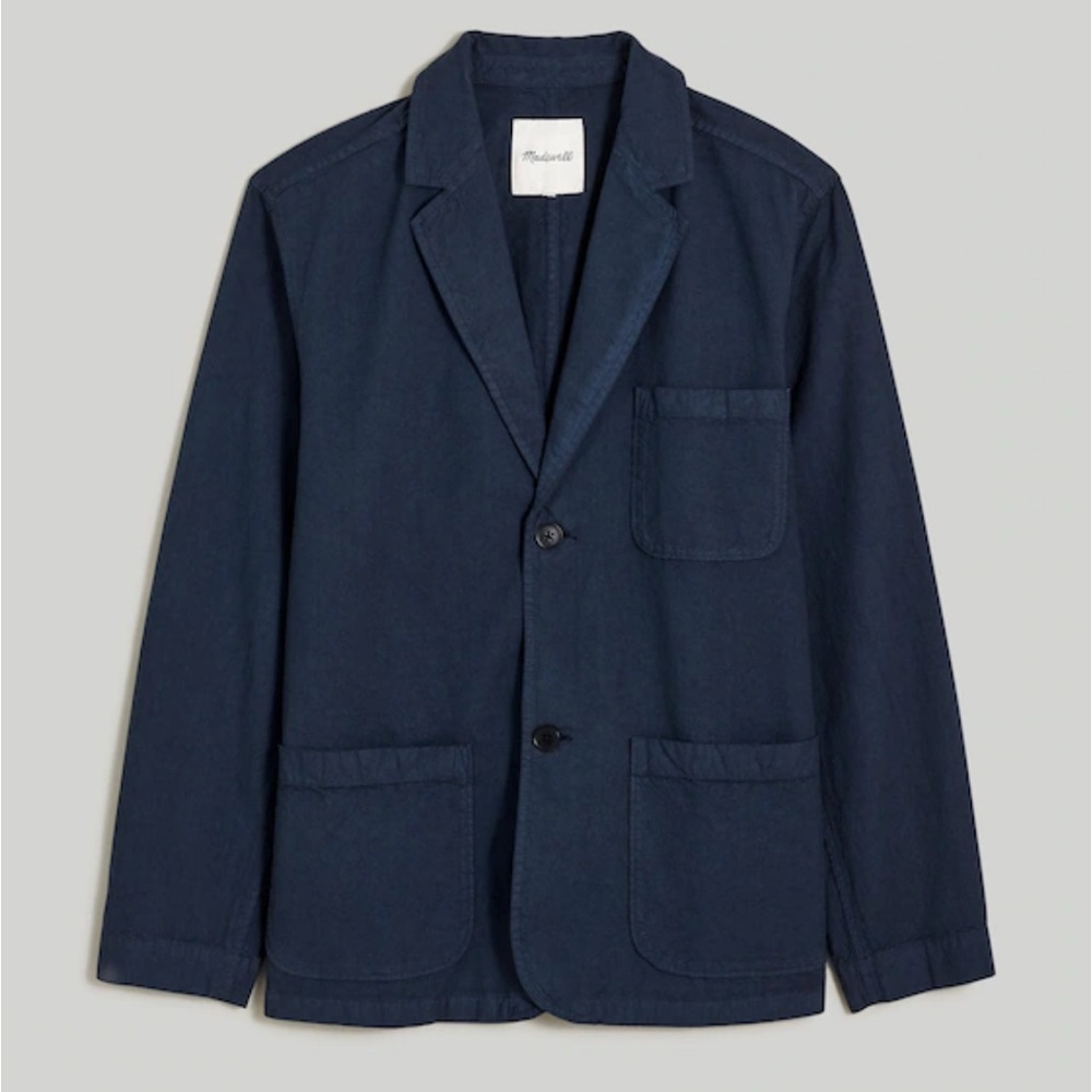 Brand new Madewell Cotton-Hemp Blend Unstructured Blazer